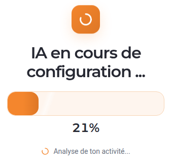 Configuration de l'IA en cours dans l'application Structor