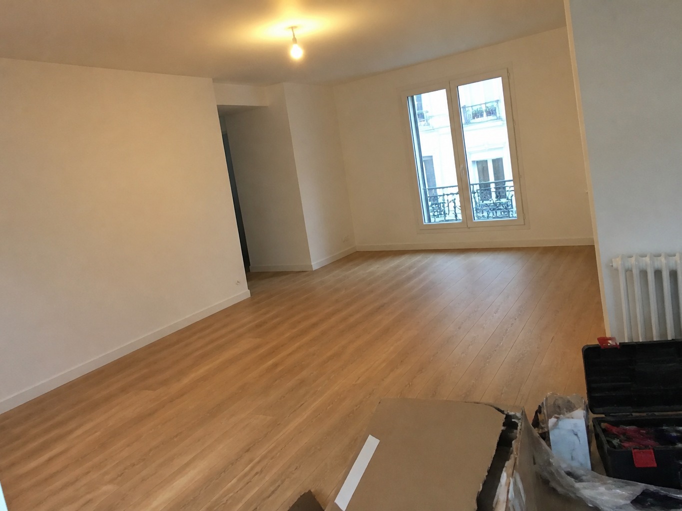 Apartment renovation before photographic enhancement